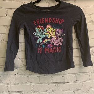 5/$20 Kids Girls Jumping Beans My Little Pony Long Sleeve Shirt Blue Size 7